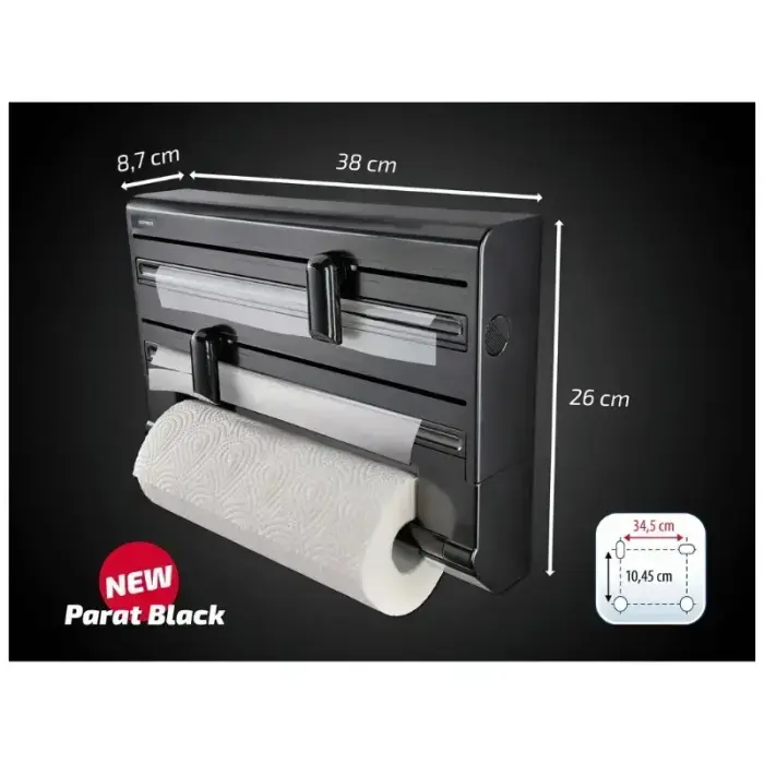 Papīra, folijas, plēves turētājs Parat Black  Foto 3