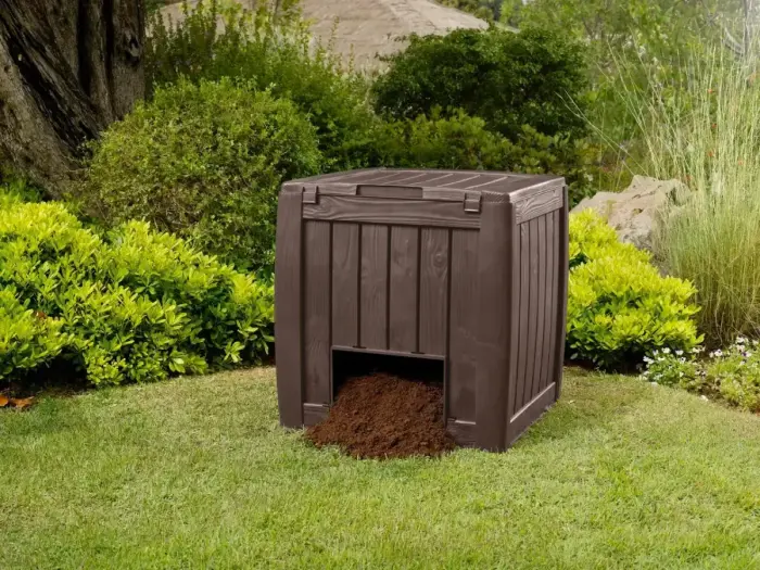 Ящик для компоста Deco Composter With Base 340L коричневый Фото num