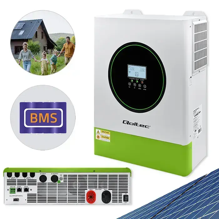 Qoltec Hybrid Solar Inverter Off-Grid 11000W | 160A | 48V| MPPT | BMS | AGM GEL LiFePO4 | Sinus | Wi-Fi option | Power factor 1.0  Foto 13