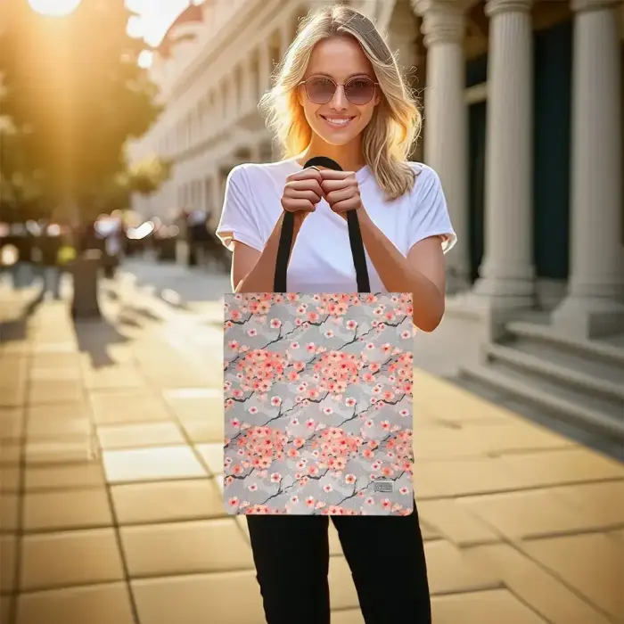 Shopping bag Wonder pattern 1 grey Photo