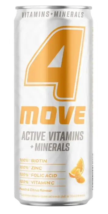 Vitamīnu ūdens 4MOVE Active Vitamin Collagen, bundžā, 0.33l (DEP) Foto 2