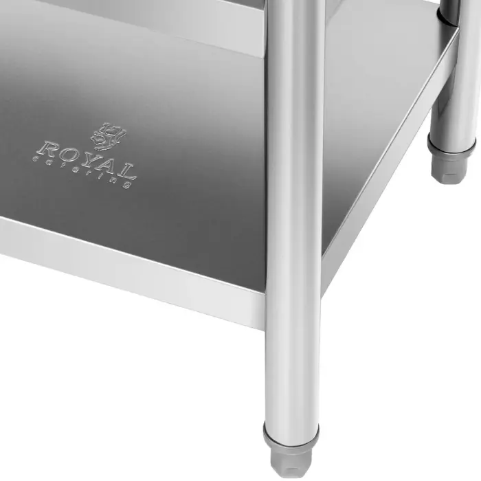 Stół blat roboczy stalowy nierdzewny z 2 półkami 100x70cm Фото num