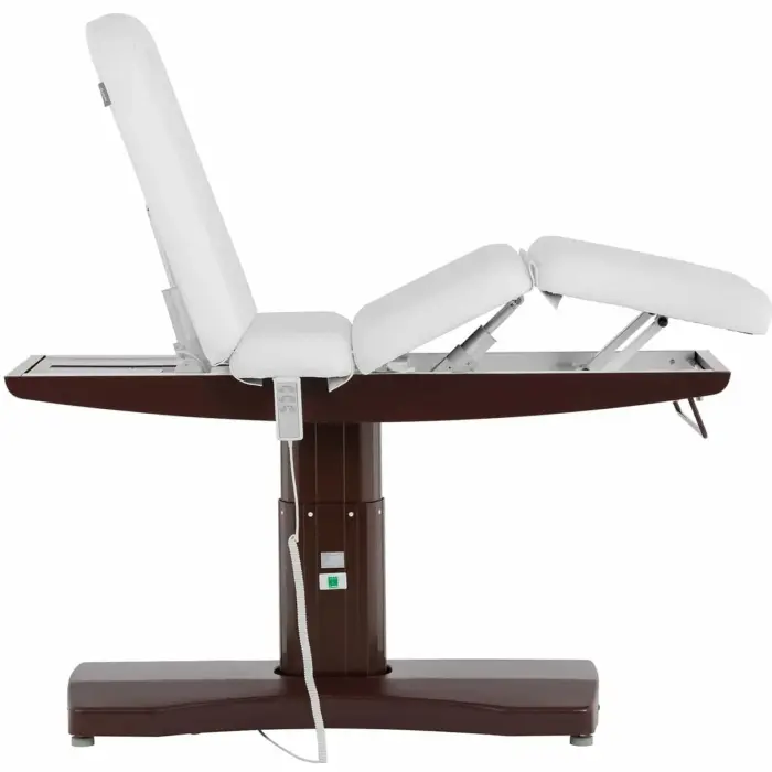 Łóżko stół leżanka kosmetyczna do masażu elektryczna 200 kg MONZA - biała Фото num