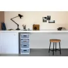 Комод на колесиках с 4 перфорированными ящиками 11л Infinity серый Фото num