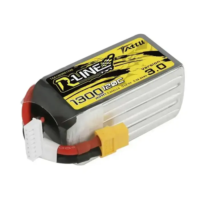 Tattu R-Line Version 3.0 1300mAh 22.2V 120C 6S1P XT60 battery Foto 2