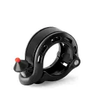 Dzwonek rowerowy w kształcie litery Q 100db - czarny Foto 1