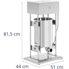 Nadziewarka do kiełbas elektryczna pionowa 4 lejki 20 l 300 W Photo