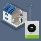 Qoltec Hybrid Solar Inverter Off-Grid 11000W | 160A | 48V| MPPT | BMS | AGM GEL LiFePO4 | Sinus | Wi-Fi option | Power factor 1.0  Foto 6