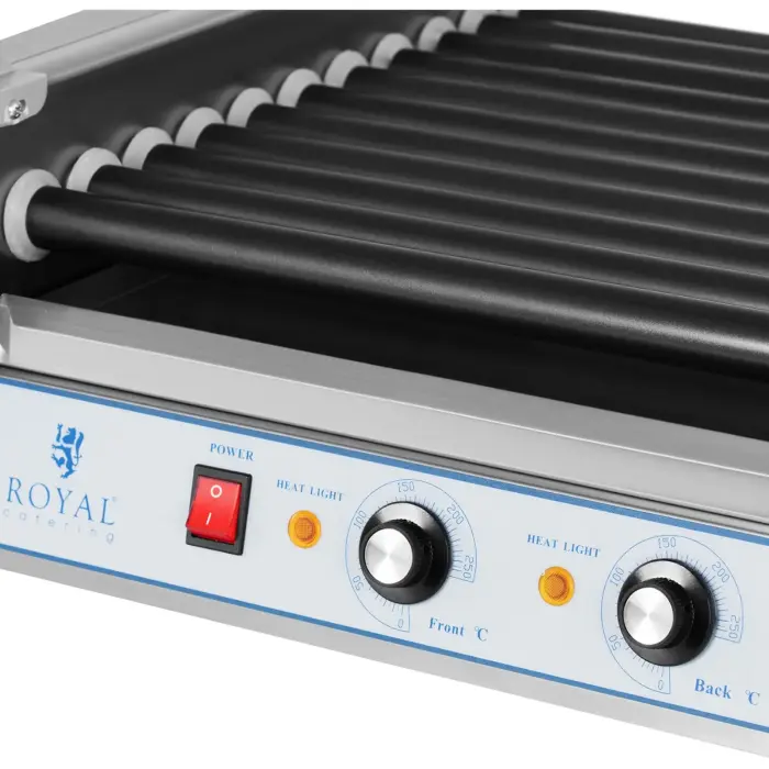 Grill rolkowy z szybą Roller grill z rolkami z teflonu 11T Foto 3
