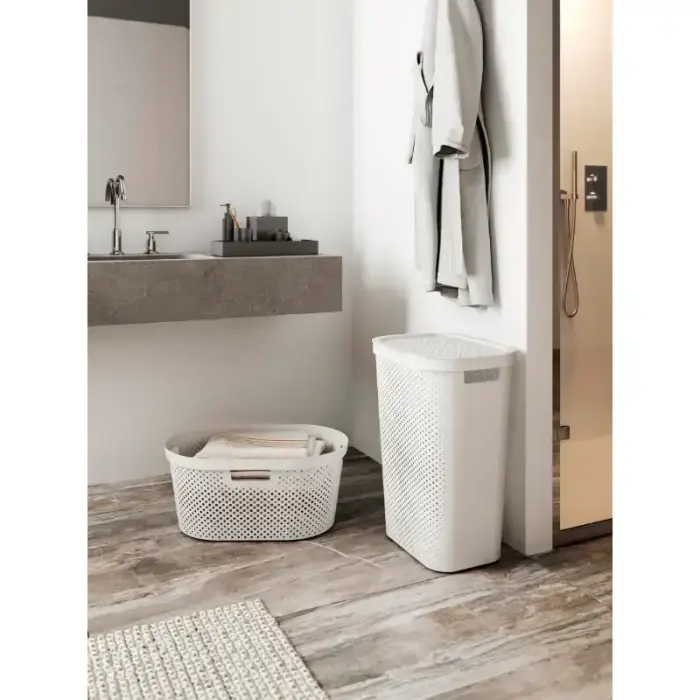 Infinity Recycled Laundry Basket 40L 59x39x27cm white Photo