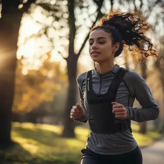 Wozinsky WKDB1 Reflective Running Vest - Black Photo