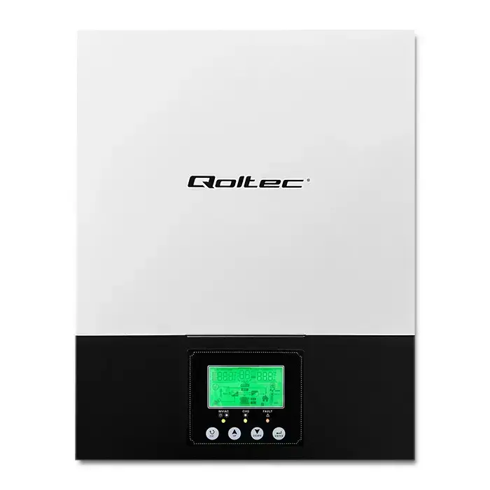 Qoltec Hybrid Solar Inverter Off-Grid 3kVA | 2.4kW | 80A | MPPT | AGM GEL | Sinus Photo