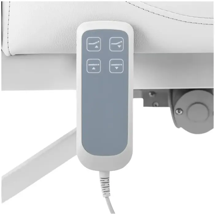 Łóżko stół kosmetyczny do masażu elektryczny 2 silniki 200 kg LYON - białe Foto 3