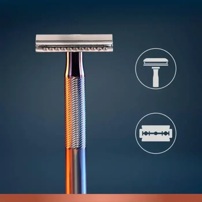 Gillette King Double Edge Safety Razor - Razor + 5 Replacement Blades Foto 6