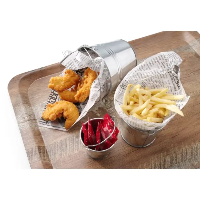 Taca do serwowania laminowana jasne drewno 430 x 330 mm - Hendi 508862 Foto 7