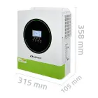 Qoltec Hybrid Solar Inverter Off-Grid 3500W | 100A | 24V| MPPT | BMS |  AGM GEL LiFePO4 | Wi-Fi option | Sinus | Power factor 1.0  Foto 12