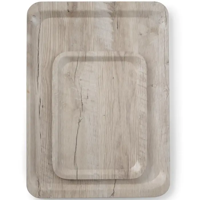 Taca do serwowania laminowana jasne drewno 430 x 330 mm - Hendi 508862 Foto 4