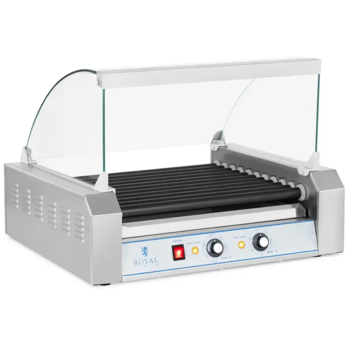 Grill rolkowy z szybą Roller grill z rolkami z teflonu 11T Foto 2