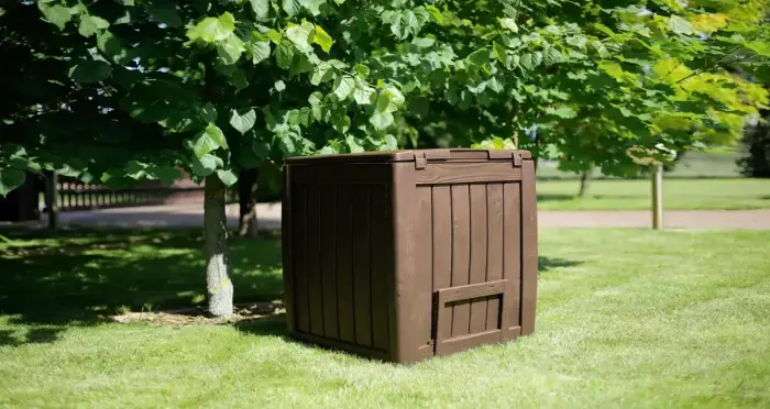 Ящик для компоста Deco Composter With Base 340L коричневый Фото num