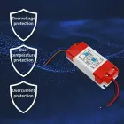 Qoltec LED power supply IP20 | 12W | 12V | 1A Photo