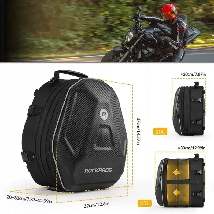 Rockbros 30140026001 motorcycle tank bag 35 l - black Photo