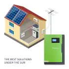 Qoltec Hybrid Solar Inverter Off-Grid 6KVA | 3,5kW | 100A | 24V | MPPT | Sinus Photo