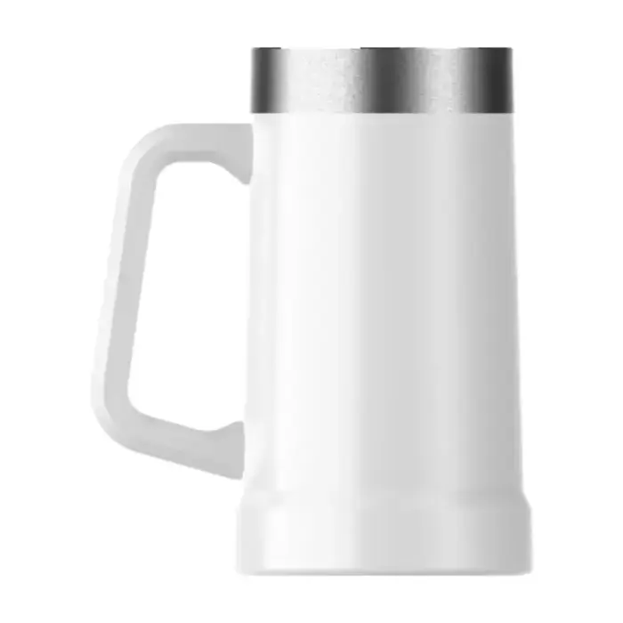 Beer mug The Big Grip Beer Stein 0.7L glossy white Photo